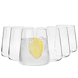 Krosno Gin-Gläser Wassergläser Weißweingläser Trinkgläser | Set von 6 | 380 ML | Avant-Garde...