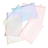 COHEALI 6 Stück Wasserdichte Mesh Dokumententaschen mit Reißverschluss Zipper Pouches für Dateien...