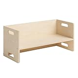 Bellabino AKI 2in1 Kindersitzbank und Kindertisch, Wendebank für Kinder, Montessori Sitzbank aus...