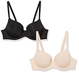Amazon Essentials Damen Vollständiger Mikrofaser-BH Mit Bügel Und Stütze, 2er-Pack, Zartrosa, 85C