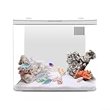 HpLive Acryl Aquarium Starter Set mit Leiser Pumpe Desktop Betta Fischbecken LED Beleuchtung...