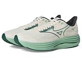 Mizuno Wave Rider 29 2e Laufschuh für Herren, Weiß-Bistrogrün, 9.5 Wide
