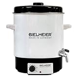 BIELMEIER Einkochautomat Emaille 2000 Watt 29 Liter BHG 680.2 Glühweinautomat Auslaufhahn Edelstahl...