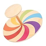 Karussell Kinder Drehstuhl aus Holz, Sensory Balance Training Sitz, Großer Sensory Chair, Sitzen...