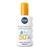 NIVEA Sun Schutzspray Kids Sensitive Protect/Play FPS 50+, 200 ml
