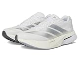 adidas Adizero Boston 13 Laufschuhe für Damen, Weiß/Mattsilber/Grau, 44 2/3 EU