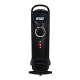Russell Hobbs RHOFR3001, 650 W, ölgefüllte, tragbare Elektroheizung, 5 Lamellen, schwarz,...
