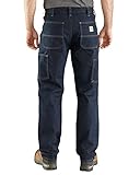 Carhartt Herren Rugged Flex Lockere Arbeitsjeans mit verstärkter Vorderseite Jeans, Erie, 33W/34L