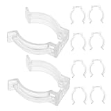 Cabilock 10 Stück Teiliges LED Lichtrohr Clips Transparent Milchig weiß Stabile...