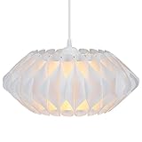 kwmobile DIY Puzzle Lampe Lampenschirm - Kronleuchter Design - 25cm - moderner Lampen Schirm rund...