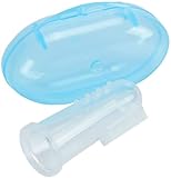 Weiche sichere Baby-Zahnbürste, Silikon, Fingerzahnbürste, Zahnfleischbürste, Massage, klar,...