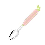 minkissy Babylöffel Gebogenes Design Beikostlöffel für Kleinkinder Erstes Esslernlöffel Geeignet...