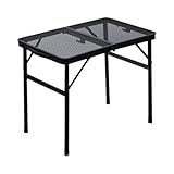 Genérico Tragbare Campingtische, leicht, zusammenklappbar, Camping-Zubehör, robustes BBQ-Werkzeug...