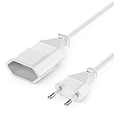 deleyCON 1m Stromkabel Verlängerung Netzkabel Verlängerungskabel Typ-C-Stecker Eurostecker , Euro...