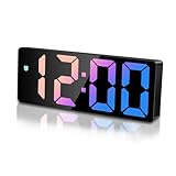 Sarsumir Wecker Digital Uhr, LED Digitaler Wecker mit Zeit Datum Temperatur Schlummerfunktion...