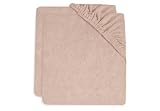 Jollein Wickelauflagenbezug - Wild Rose - 2er Pack - 50x70cm - Baumwollfrottee - Bezug Wickelauflage...
