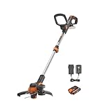 WORX WG163E.1 20V Akku-Rasentrimmer –​​ Inkl. Li-Ion Akku, Ladestation, Spule,...