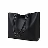 MEEGIRL Damen Henkeltaschen, Einfache Handtaschen PU Leder Tote Shopper Bag für Arbeit, Schule,...