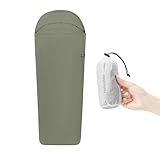 Naturehike Hüttenschlafsack Ultralight Schlafsack Liner nur 128g Reisedecke mit Small Pack Size...