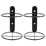 WESIEVYA Wandmontiertes Weinregal aus Metall 2 Stück Robuster Flaschenhalter für Küche und...