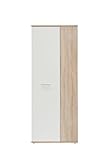 FORTE Net106 Mehrzweckschrank mit 2 Türen, Holzwerkstoff, Sonoma Eiche + Weiß, 68.90 x 34.79 x...