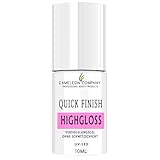 Quick Finish Gel ohne Schwitzschicht Hochglanz 10ml Einzigartig UV/LED Versiegelungsgel Glanzgel...