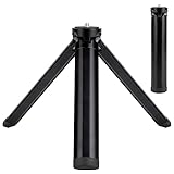 QIMEI-SHOP Mini Tripod Kamera Stativ Tischstativ aus Aluminiumlegierung mit 1/4 Zoll Schraube für...