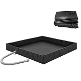 Teodute Faltbare Duschbasis, 104x104x13cm große tragbare Duschwanne mit Abflussrohr,...