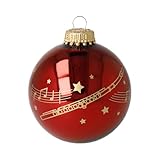 Weihnachtskugel Kling Glöckchen mit Instrument - Schönes Geschenk für Musiker (Querflöte)