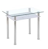 Euro Tische HOOZ Esstisch Glas mit 6mm Sicherheitsglas & Facettenschliff - Glastisch als...