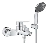 GROHE Start - Einhand-Wannenarmatur (1/2', Wandmontage, mit Temperaturbegrenzer), chrom, 23413002