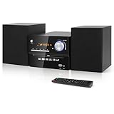 Kompaktanlage mit CD Bluetooth, Micro-HiFi-System mit 30 Watt Lautsprechersystem, UKW-Radio, Aux-In,...