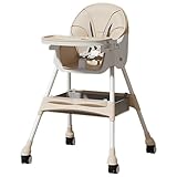 Hoher Hocker, zusammenklappbar, verstellbar, für Kinder, sicherer Sitz für Mahlzeiten im Freien,...