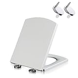 Flipped Warmth Toilettendeckel Eckig WC Sitz Mit Absenkautomatik, Klodeckel Mit Absenkautomatik,...