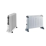 De'Longhi Ölradiator TRRS1225 Radia-S Serie & Konvektor HCM2030 - Heizgerät mit 3 Heizstufen für...