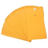 CONGARTENO 100 Stück Kraftpapier Verschlussumschläge 152x229mm Goldgelb Selbstklebend Sicher...