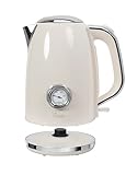 Wasserkocher Retro Style - Nostalgia 170, 1850-2200 Watt, 1,7 Liter, Edelstahlgehäuse,...