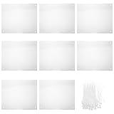 Levemolo Käfigeinlage 21x26cm Transparent Kunststoff Spritzschutz mit Kabelbindern Modularer...