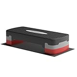 ScSPORTS® Stepper - Höhenverstellbar, 2 Stufen (10/15cm), mit Matte, Rutschfest, bis 120 kg,...
