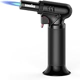 Sondiko Flambierbrenner mit Tankanzeige S907, Bunsenbrenner Nachfüllbarer Creme Brulee Brenner mit...
