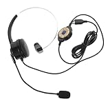 DOITOOL Einohr Headset Kopfhörer Kabelgebunden Headset Mikrofon Headset Call Center Kopfhörer...