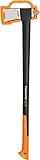 Fiskars Spaltaxt, Inklusive Klingen-/Transportschutz, Länge: 96 cm, Antihaftbeschichtet,...