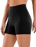 CRZ YOGA Naked Feeling Damen Radlerhose Blickdicht Hohe Taille Kurze Sporthose Yoga Sommer Shorts...
