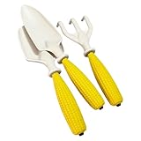 Qoukonao Gartenset,3-teiliges Mini Schaufel Rechen Spielzeug,Gartenwerkzeuge für Kinder - Für...