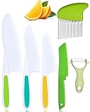 JUKOTA Kindermesser, 6 Stück Kinder-Küchenmesser-Set, kinder schneideset， zum Schneiden und...