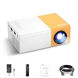 PVO Mini Beamer, Tragbarer Beamer für Cartoon, Kindergeschenk, Outdoor-Filmprojektor, LED...