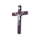 Reccisokz 1 Stück - Vintage hölzerne Jesus Figur Kreuz Anhänger christliche Gebet Memorial...