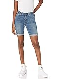 Amazon Essentials Damen Schmal geschnittene 23-cm-Bermudashorts aus Denim, Mittlere Waschung, 42