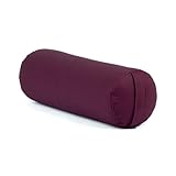 bodhi | Yoga Bolster ECO | 100% Bio-Baumwolle | Yogarolle mit Bio Dinkelfüllung | Waschbarer Bezug...