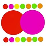 NUOBESTY 25 Stück Teiliges Neon Party Papier Doppelseitig Fluoreszierendes Kartonpapier in...